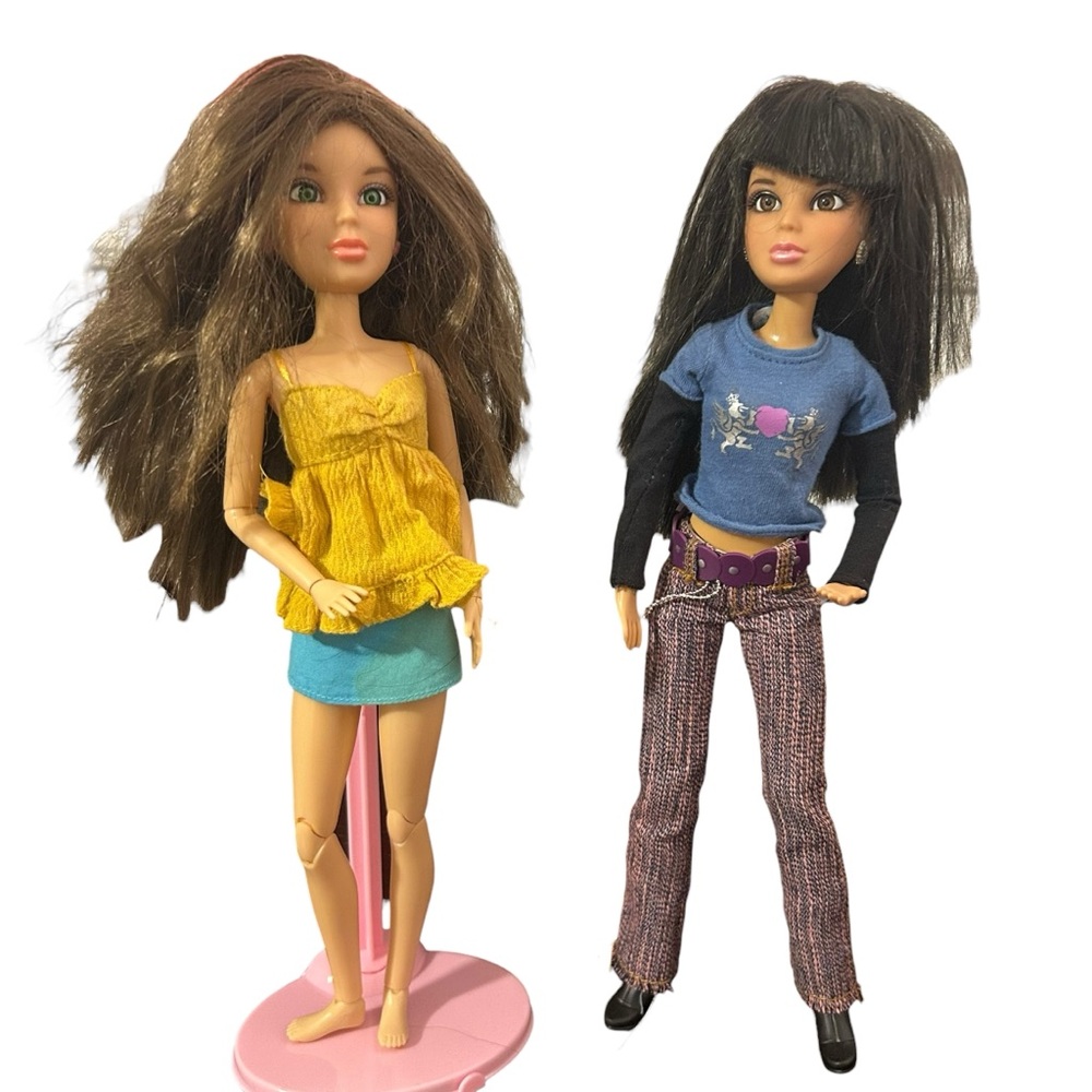 Liv Dolls Daniela & Katie Lot of 2 with Wigs & Outfits — Spin Master 2009